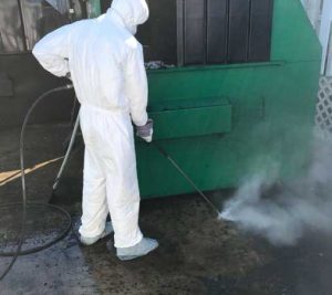 dumpster pad cleaning